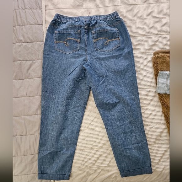 Stylish Blue Big Girls Jeans Jogger Style Size 20 - Picture 8 of 9